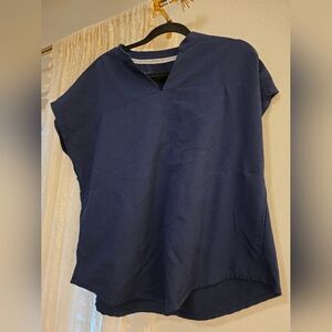 Fabletics Navy Blue Scrub Top Size SMALL